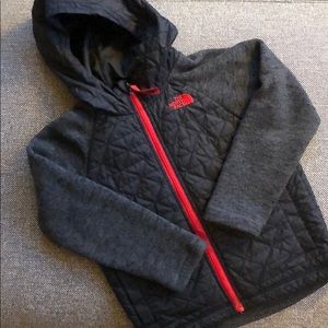 North Face Quilted Sweater Fleece jacket size 5T